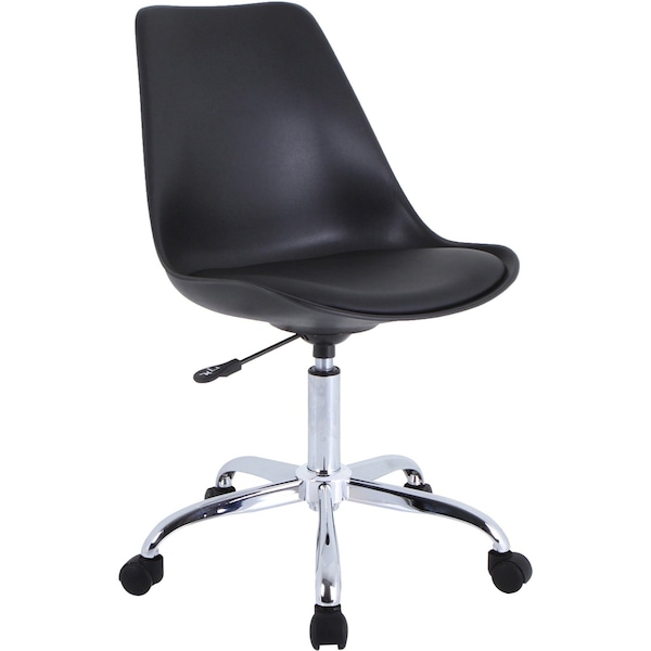 Nusparc Padded Seat Poly Task Chair, Black NPRCH303CNBK - main